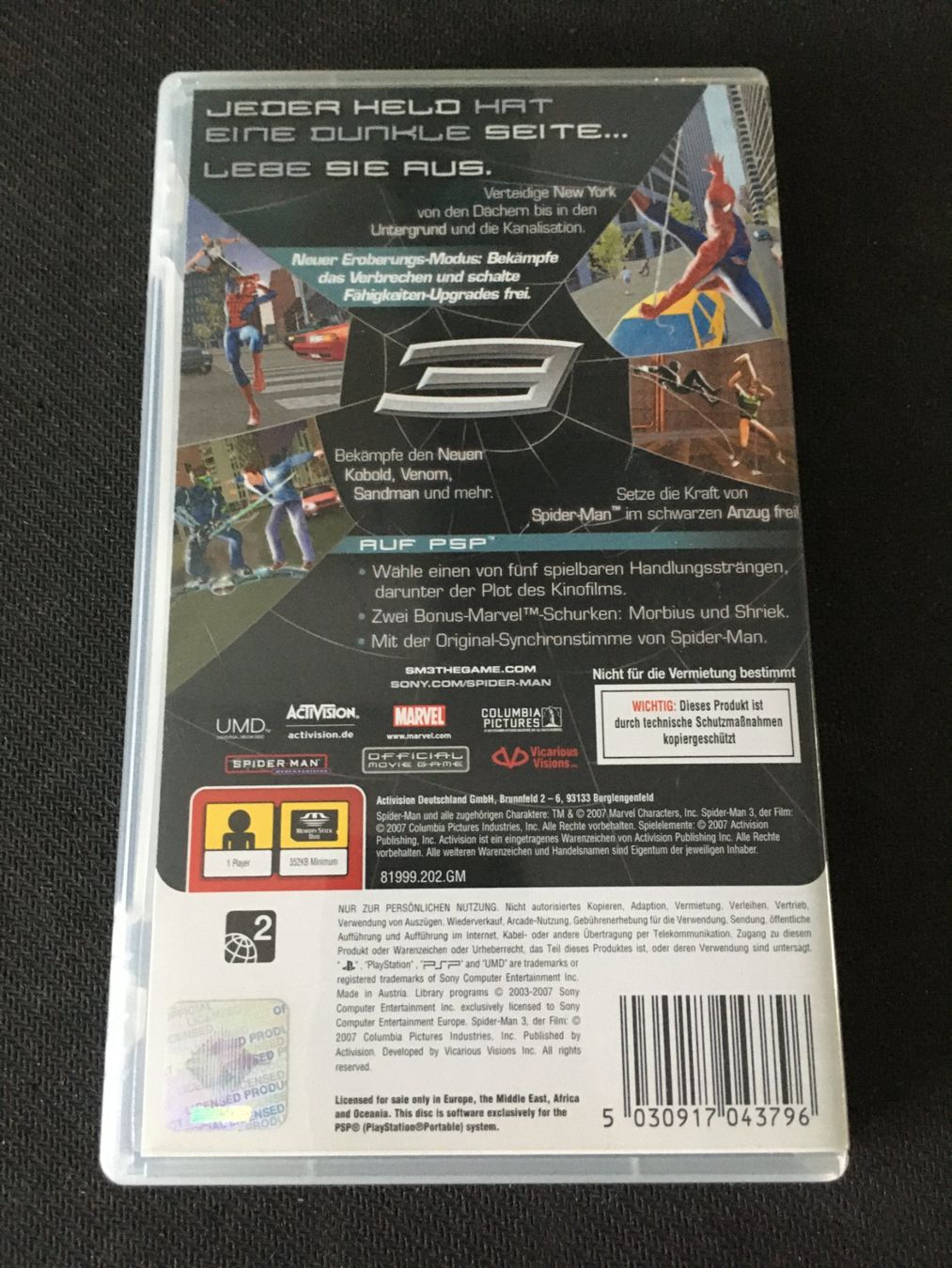 Sony Giochi: Spider-Man 3 für PSP – Usato da St.Gallen venduto da sjosjo 1